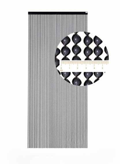 Degor Vliegengordijn Nova Antraciet / Zwart 90 x 210 cm
