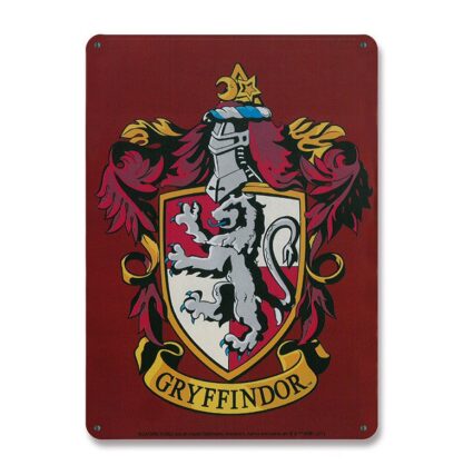 Harry Potter Bordje voor aan de Muur Gryffindor 15 x 21 cm