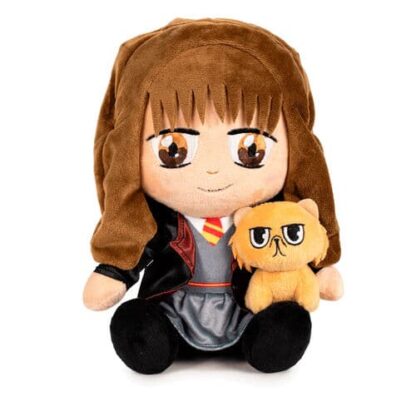 Harry Potter Knuffel Hermelien met Crookshanks 29 cm