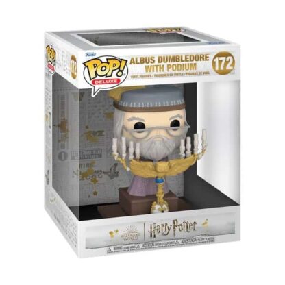 Harry Potter Funko Pop Deluxe Dumbledore with Podium