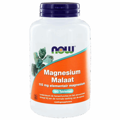 Magnesium Malaat | Now Foods | 180ct