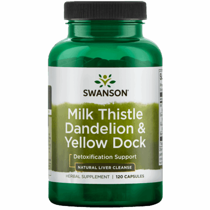 Milk Thistle, Dandelion, Yellow Dock | Swanson | 120ct