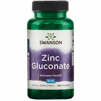 Swanson Zinc (gluconate) 30mg - 250 Tabs | Swanson | 250ct