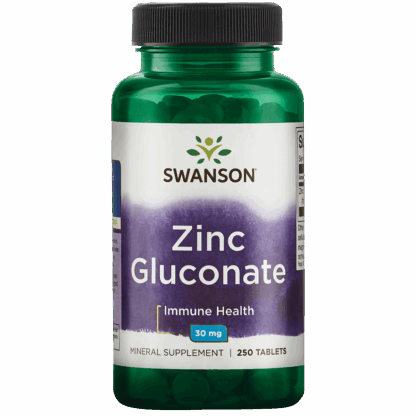 Swanson Zinc (gluconate) 30mg - 250 Tabs | Swanson | 250ct