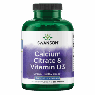 Calcium Citrate With Vitamine D | Swanson | 250ct