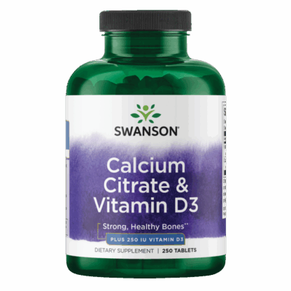 Calcium Citrate With Vitamine D | Swanson | 250ct