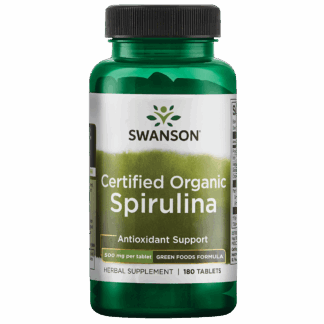 Greens Cert Org Spirulina 500mg | Swanson | 180ct