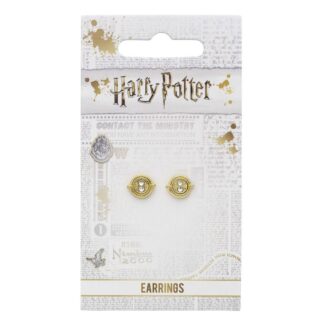 Harry Potter Oorbellen Time Turner knopjes Gold Plated